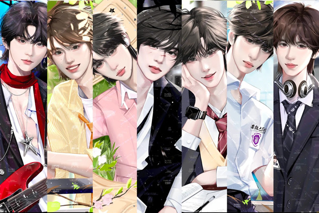 時代少年團漫畫美甲，廣西美甲師網紅推薦