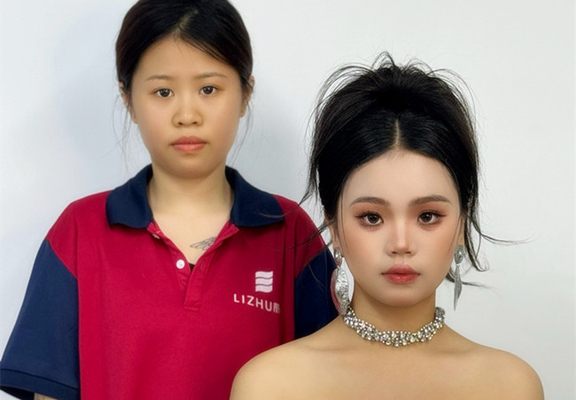 泰式禮服造型，廣西彩妝學(xué)校排行前十學(xué)員作品