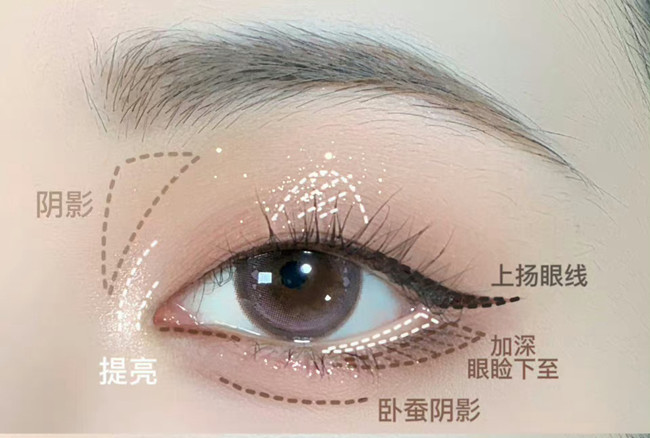 單眼皮早八消腫眼妝教程，南寧化妝美妝