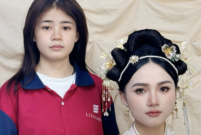 婚禮秀禾造型，南寧化妝訓練