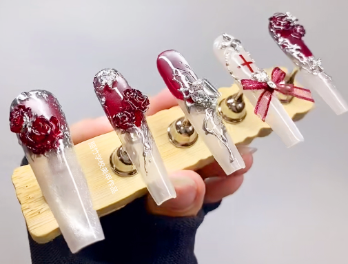 哥特風(fēng)美甲的特點(diǎn)，廣西美甲專業(yè)教學(xué)解