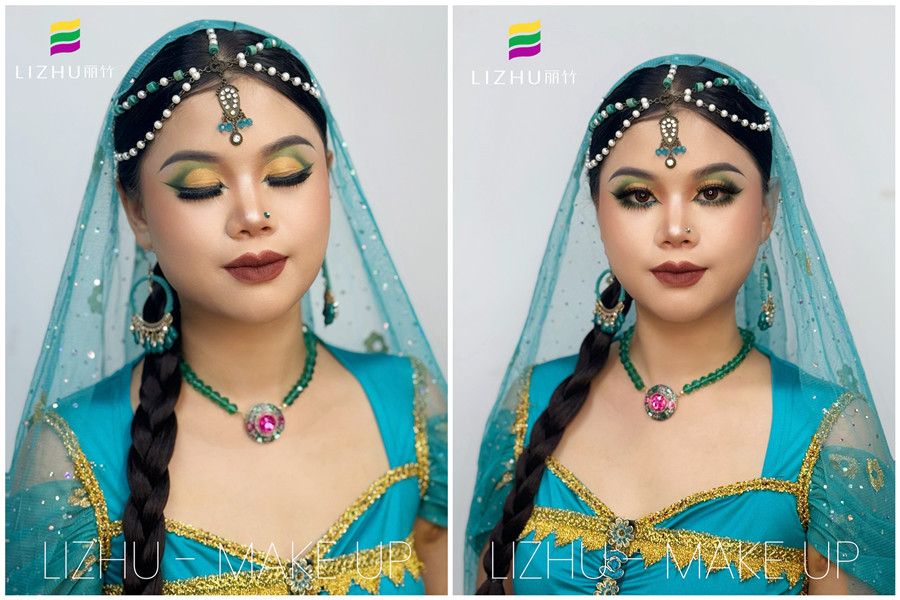 印度舞臺妝， 0基礎學彩妝造型