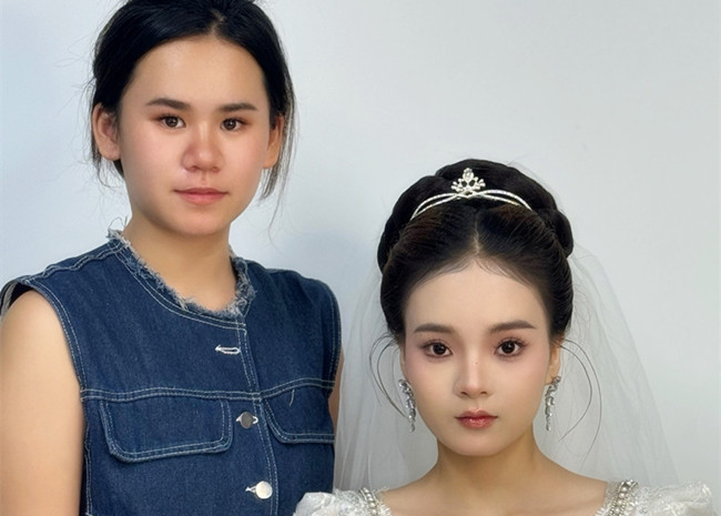 新娘造型，廣西影樓化妝培訓(xùn)學(xué)員作品