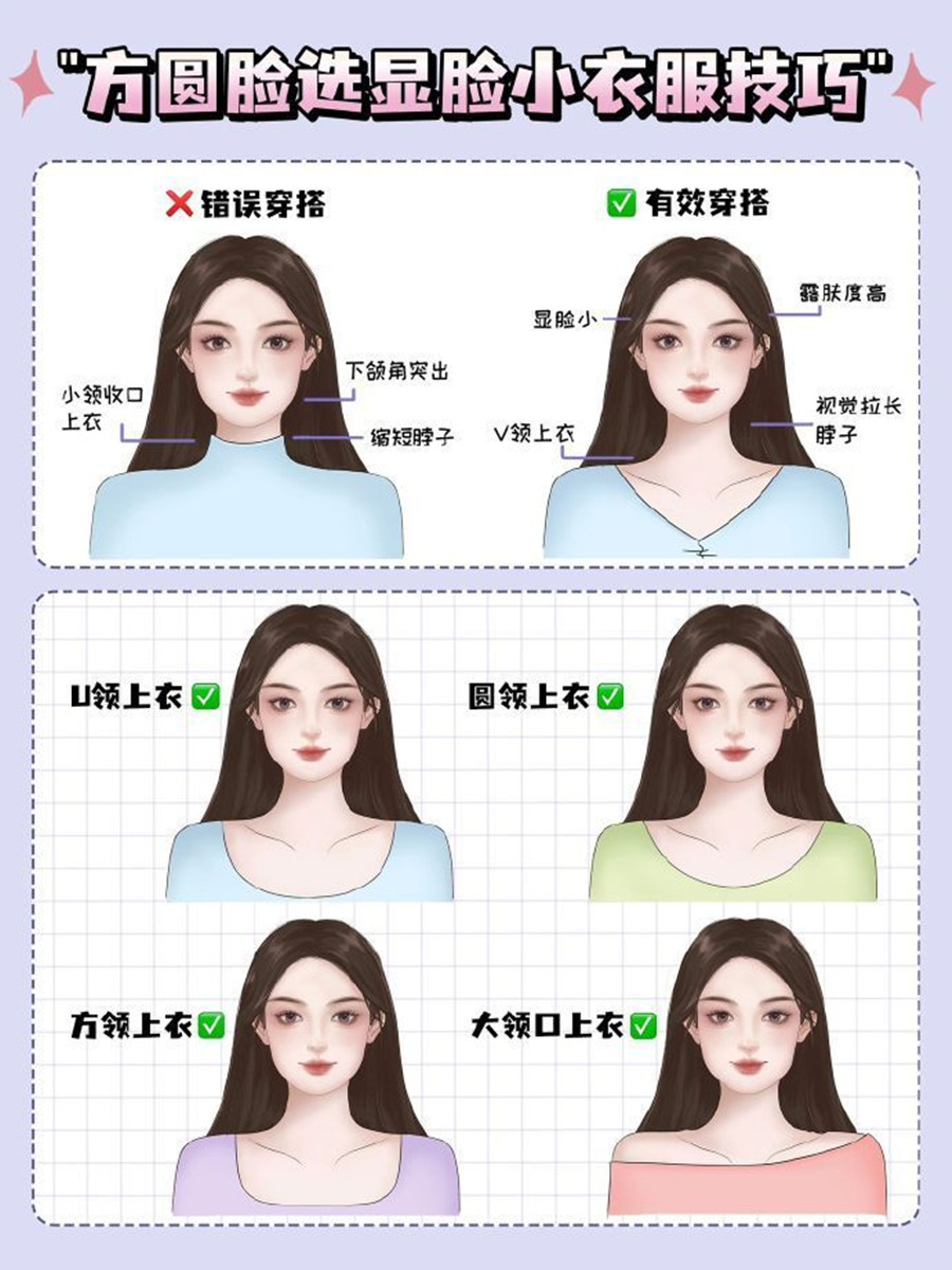 方圓臉如何選衣顯臉小？個人形象培訓(xùn)零基