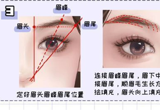 方圓臉如何畫眉？化妝新手入門教程