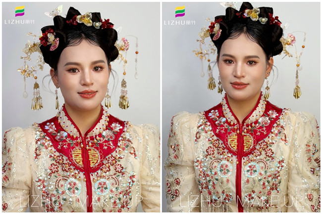 秀禾新娘，南寧影樓化妝寫真課堂作品