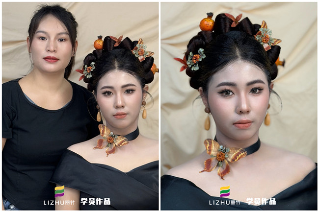 南寧化妝學(xué)校品牌作品：新中式造型